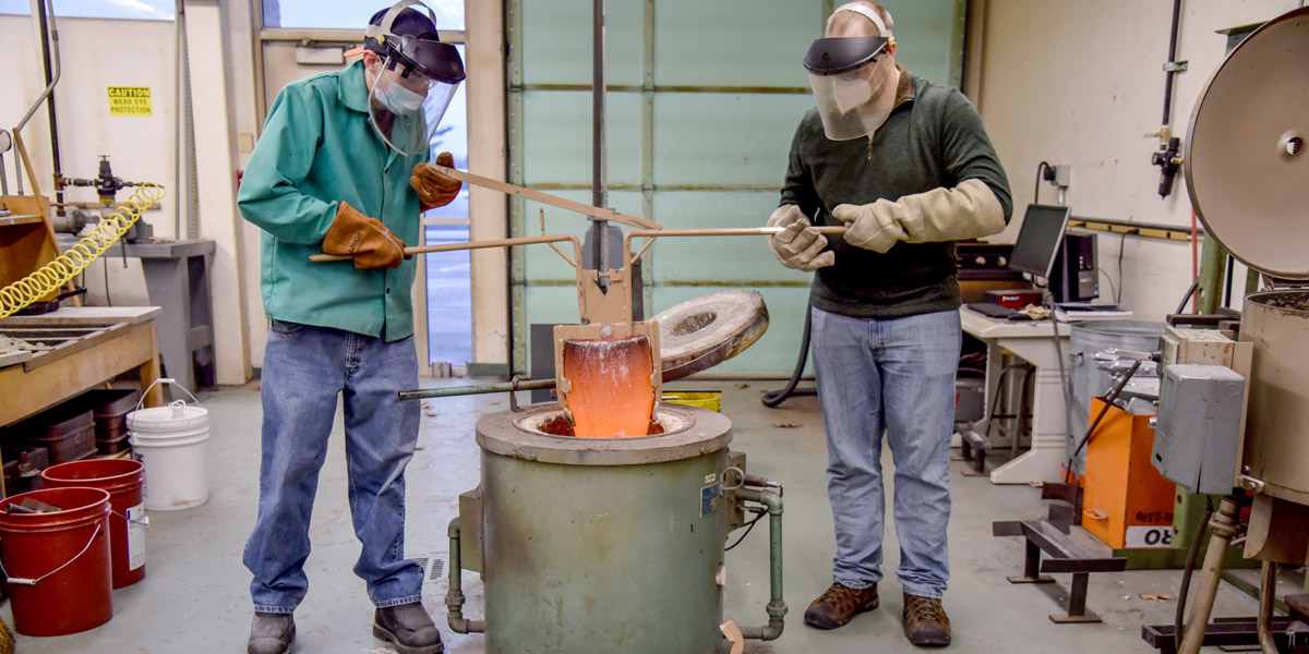 Civil Engineering Technology Students in Classroom