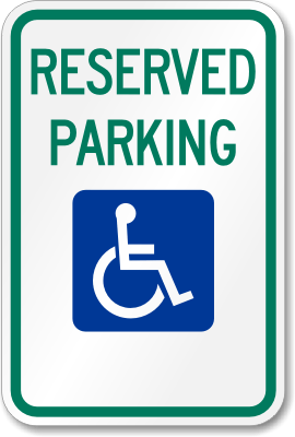 Image: Accessible Parking Sign