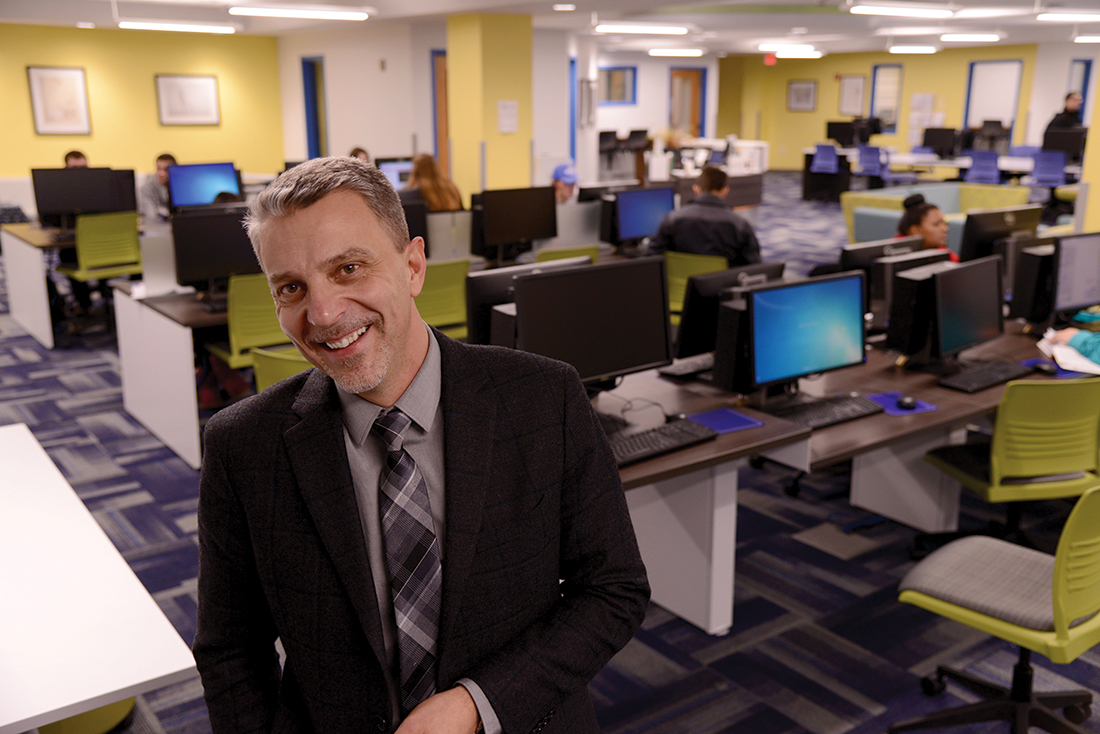 Ibrahim Rosic, 2003 graduate of MVCC, now director of the Learning Commons