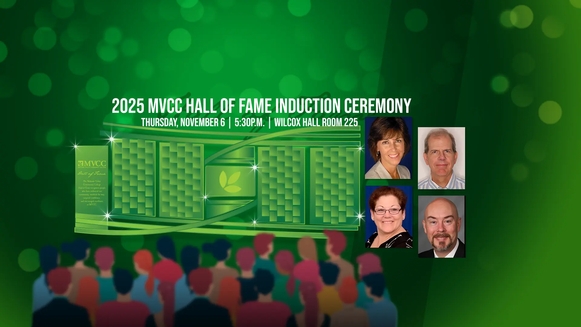 Hall of Fame Induction Ceremony in Wilcox Hall Room 225 on November 6 2025