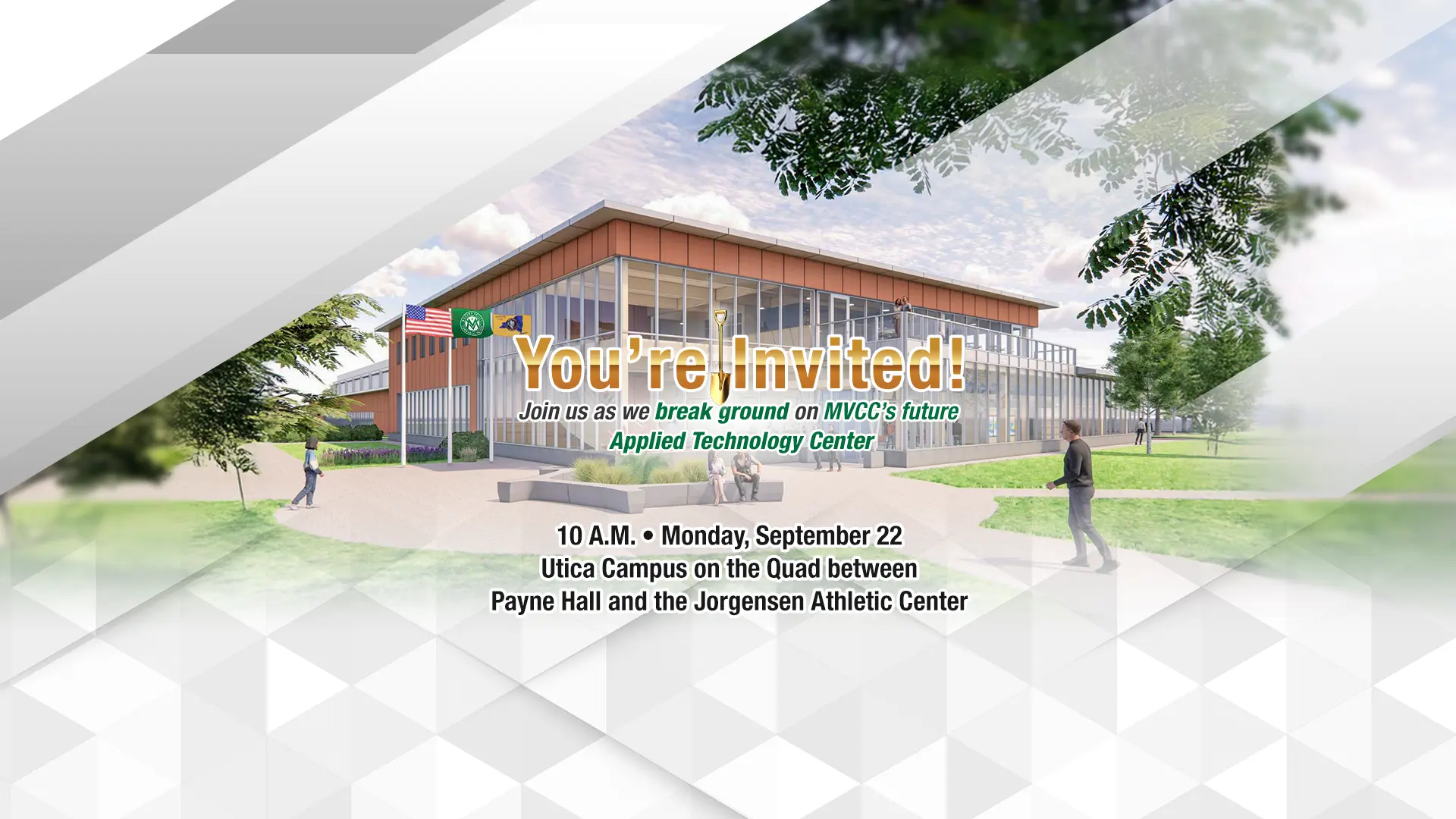 You are invited! Applied Technoligy Center Groundbreaking at 10 am, Monday, september 22