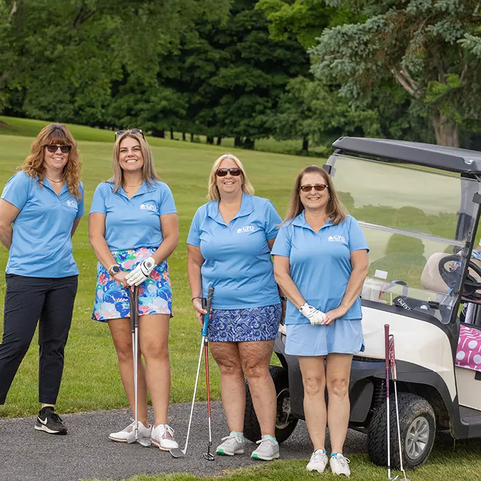 Participants at the Golf Tournamant