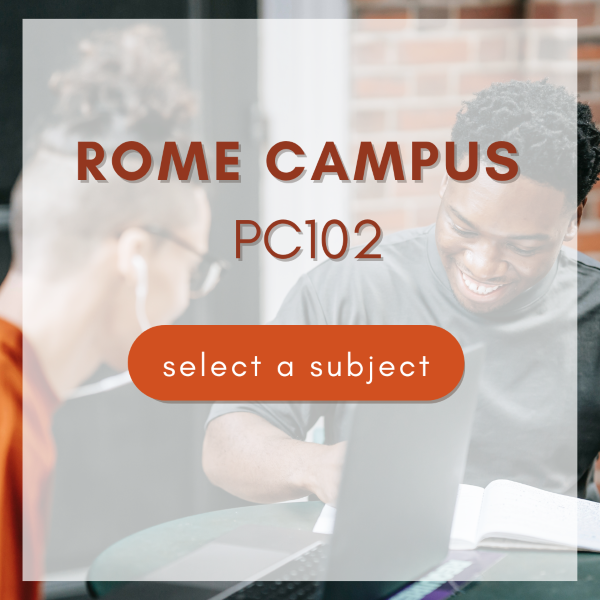 Rome Campus - PC102 - Click to select your subject