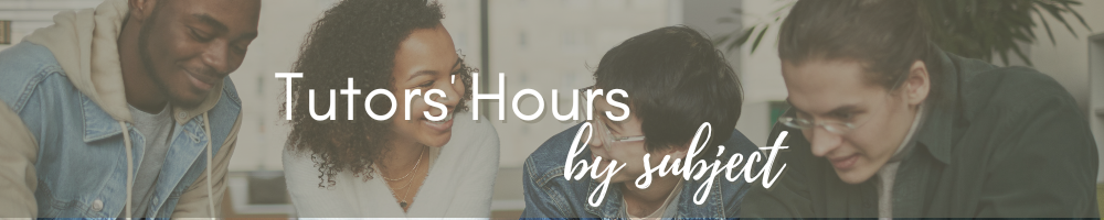 Tutors' Hours by Subject 