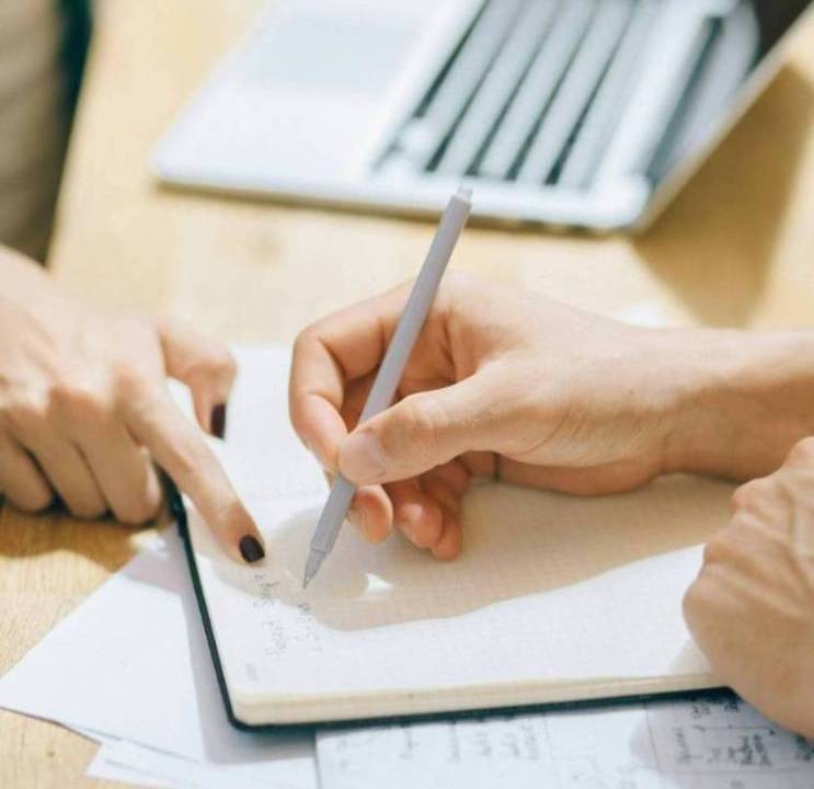 Image of collaborative writing process